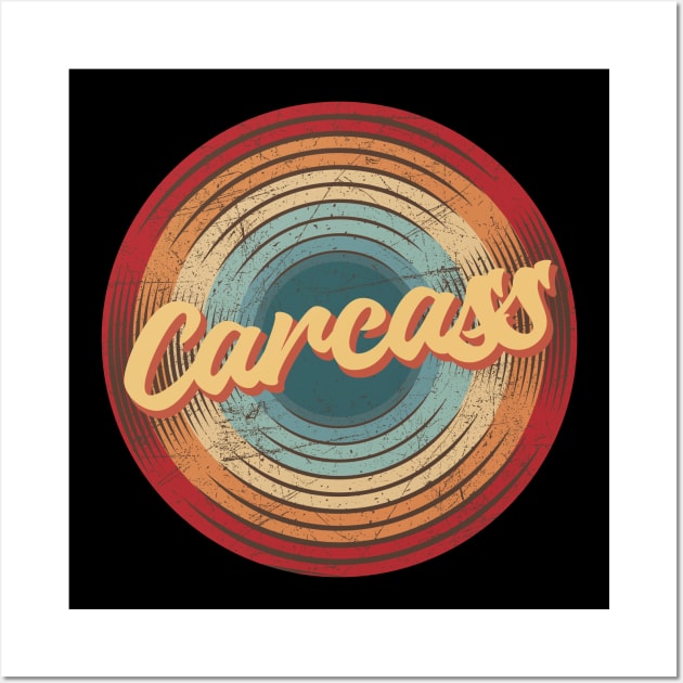 Carcass Vintage Circle Wall Art by musiconspiracy